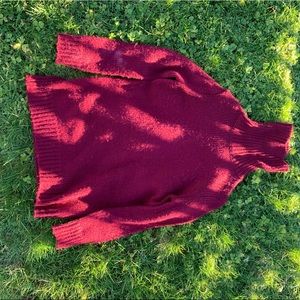 Long-Sleeve Red Sweater
